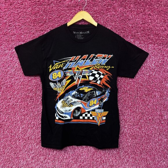 Van Halen Racing Black Graphic T-Shirt Small - Picture 1 of 6